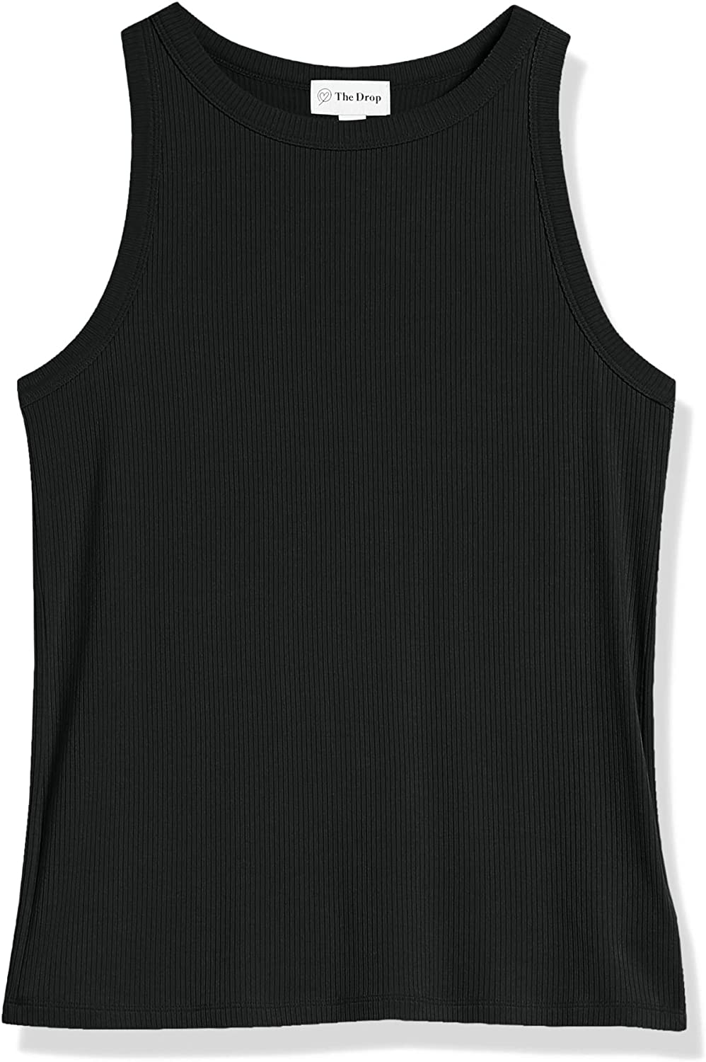 The Drop Women's Valerie Cutaway-Neck Racerback Rib Knit Tank Top - Image 7